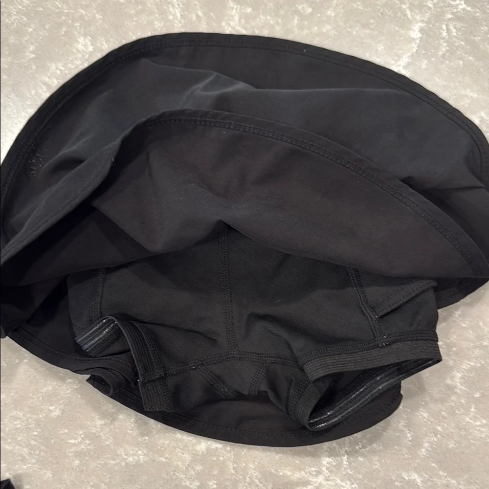 GB Girls Black and Leopard Active Skort Shorts and Leggings Set LIKE NEW